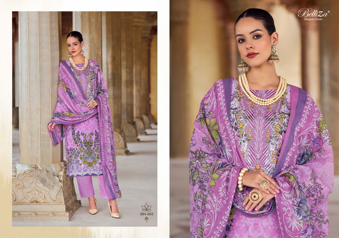 Riwayat Vol 5 By Belliza Viscose Rayon Digital Printed Salwar Kameez Wholesale Online